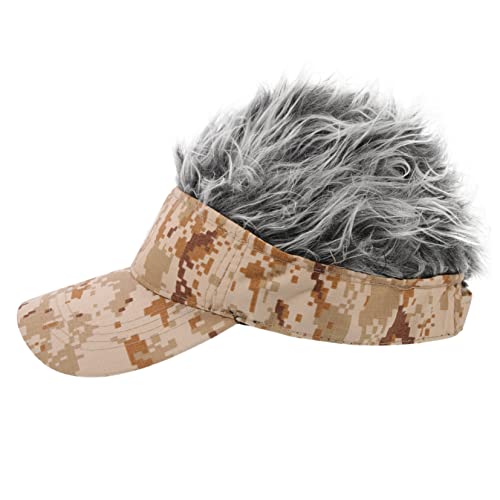 Gogogmee Baseballmütze Perücke Herren Damen Sonnenschutzmütze Hutperücke Baseballkappenperücke Schirmmütze Kompakt Tragbar Outdoor Cosplay Requisite von Gogogmee