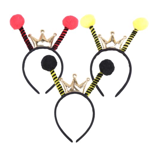 Gogogmee Bienen Insekten Haarband Mit Antennen üßes Kostü Accessoire Für Ideal Für Partys Halloween Und Karneval Schwarzes Design Mit Kugel Detail Perfektes Headwear Für Kleine von Gogogmee