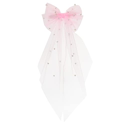 Gogogmee Haarband mit Schleife für Mädchen Haarnadel für Hochzeit Braut Kopfschmuck Haarschmuck Elegante Haarnadel mit Schleife von Gogogmee