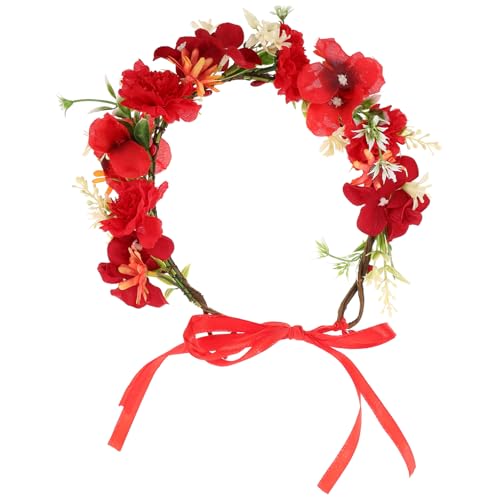 Gogogmee Boho Blumenkranz als Kopfschmuck für Hochzeiten Festivals und Reisen Leicht und Anpassungsfähig mit Lebhaften Kunstblumen für Einen Bezaubernden Look von Gogogmee