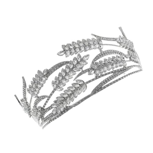 Gogogmee Braut Wasserstrahl Haarschmuck Glänzend Strass Hochzeit Tiara Damen Kopfschmuck für Festliche Anlässe und Brautkleider von Gogogmee