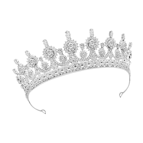 Gogogmee Brautkrone Hochzeit Stirnband Strasskopfschmuck Frauen Haarschmuck Metallmaterial Haardekoration Hochzeitskleid Haaraccessoire Brautjungfern von Gogogmee