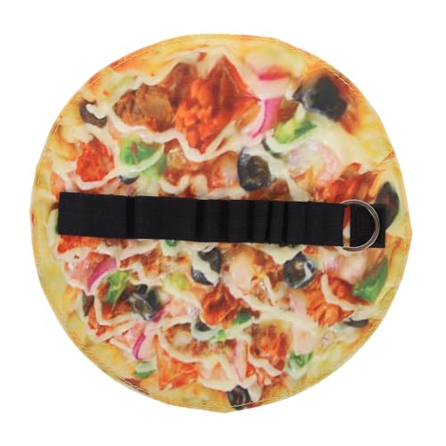 Gogogmee Canvas Stifteetui Realistischer Ham Pizza Stiftrolle Langlebiges Federmäppchen Organizer für Zeichenstifte Pinsel und Schreibutensilien Lustiger Schreibwarenbeutel für Schule und von Gogogmee