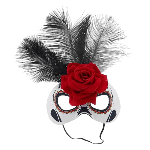 Gogogmee Cosplay Mit Rosenverzierung Für Kostümpartys Maskeraden Und Aufführungen Damenmaske Für Romantische Anlässe Und Besondere Feiern von Gogogmee