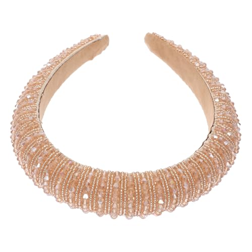 Gogogmee Damen Haarband mit Perlen Verziert Eleganter Stirnband Kopfschmuck Handgefertigt Modisches Accessoire für Party Alltag und Festliche Anlässe Einzigartiges Design Zart und Chic von Gogogmee