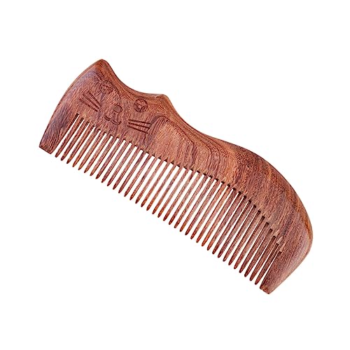 Gogogmee Damen Massagekamm 1pc Holz Haarbürste Katzen Design Haarkamm Für Frauen Aus Sandelholz von Gogogmee