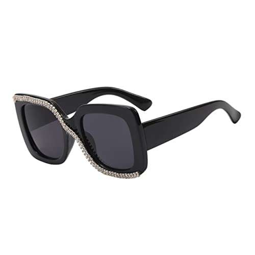 Gogogmee Damen Sonnenbrille Damen Sonnenbrille Trendige Übergroße Sonnenbrille Übergroße Quadratische Damen Sonnenbrille Damen Sonnenbrille Retro Sonnenbrille Teenager Mädchen von Gogogmee