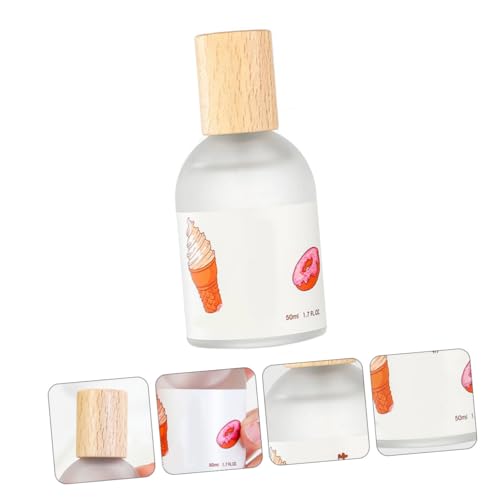 Gogogmee Damenparfüm mit Leichter Natürlicher Duftnote Langanhaltend mit Elegantem Holzdeckel Feinem Sprühnebel für Alltag Reise und Geschenk Milchig frischer Eiskrem duft von Gogogmee