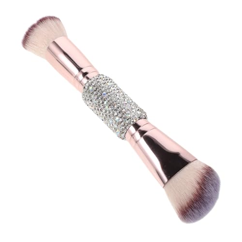 Gogogmee Dual-ended Makeup Brush mit Weichen Borsten Doppelseitig für Puder und Blush Tragbares Make-up-tool mit Komfortabler Anwendung Geeignet für Sensible Haut und Präzises Konturieren von Gogogmee