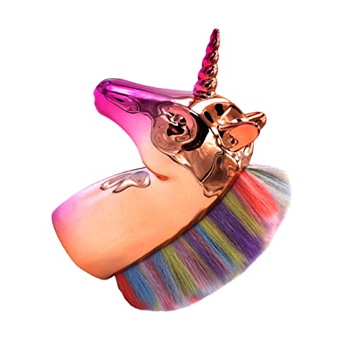 Gogogmee Kosmetikpinsel in Einhornform Make-up-pinsel Puder-rougepinsel Foundation-pinsel Für Frauen Und Mädchen Mit Goldenem Griff Und Bunten Borsten in Beutelverpackung von Gogogmee