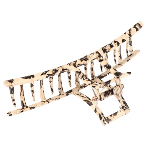 Gogogmee Elegante Leopardenmuster Haarklammer Große Haarkralle Haarspange Damen Robust Deformierungsbeständig Modisches Styling Zubehör von Gogogmee
