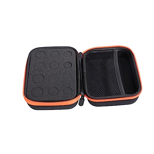 Gogogmee Essential Oils Aufbewahrungstasche Slots Für Flaschen Tragbarer Organizer Hartschalenkoffer Mit Wasserfestem Eva Material Für Reisen Und Zuhause Orange von Gogogmee