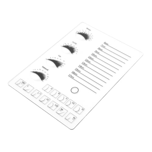 Gogogmee Eyelash Extension Tray Groß Transparent Langlebig Wiederverwendbar False Eyelash Organizer für Professionelle Beautysalons und Private Wimpernverlängerung Anwendung von Gogogmee