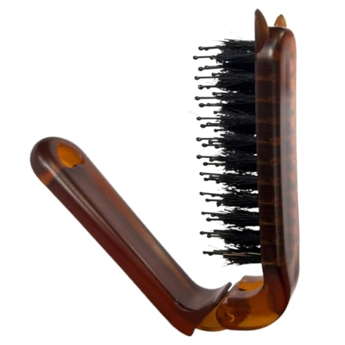 Gogogmee Faltbare Haarbürste Transparent Kompakt mit Ergonomischem Griff Tragbarer Reise kamm für Damen und Herren Leichtes Design für Salon und Alltag Handliche Bürste für Unterwegs von Gogogmee