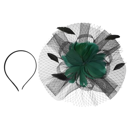 Gogogmee Plumage Fascinator Haarschmuck Für Eleganter Mesh Fascinator Kopfschmuck Hochzeiten Geburtstagsfeiern Cosplay Und Bühnenauftritte von Gogogmee