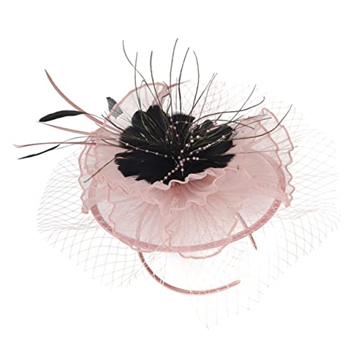 Gogogmee Fascinator Hut Für Damen Eleganter Haarclip Und Stirnband Mit Federn Und Netz Für Hochzeiten Und Tea Parties Abnehmbarer Clip Elastisch Und Vielseitig Zartem von Gogogmee