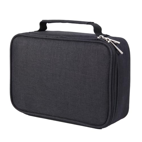 Gogogmee 72 Löcher Bleistifttasche Multifunktionales Federmäppchen Für Mädchen Und Jungen Tragbar Schwarz Stifte Organizer Aus Canvas Für Schule Und Kunstbedarf von Gogogmee