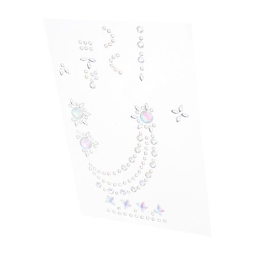 Gogogmee Festival Glitzer Tattoos Selbstklebende Hand und Körper Juwelen Aufkleber aus Acryl für Musikfestivals Partys und Bühnenauftritte Temporäre Strasssteine für Glamouröses Make Up von Gogogmee