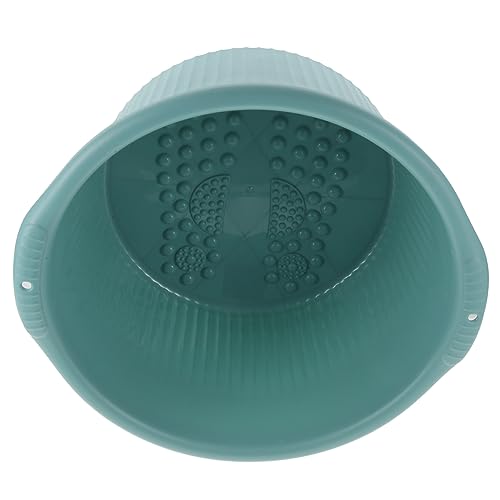 Gogogmee Fußmassagebecken Tragbarer Fußbadeeimer für Männer und PP Material Entspannendes Fußbad mit Deckel für Zuhause Fußwaschbecken von Gogogmee