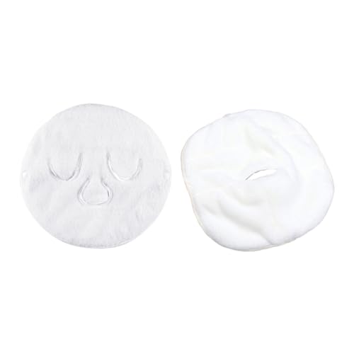 Gogogmee Gesichtsmaske Hot Cold Tuch Teilig Wiederverwendbar Weich Hautfreundlich für Gesichtsdampfer Feuchtigkeitsspendend mit Fixierband zur Entspannung und Hautpflege von Gogogmee