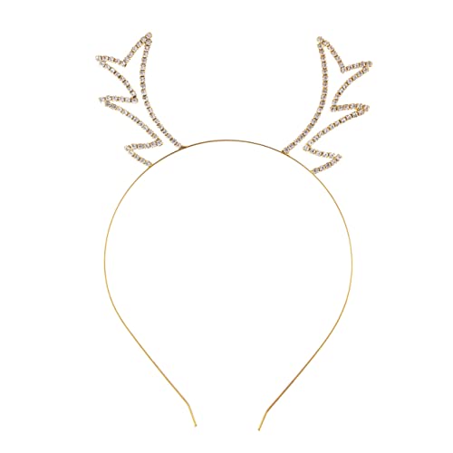 Gogogmee Festliches Geweih Haarreif Mit Kristallen Stirnband Für Erwachsene Für Weihnachten Und Kostümpartys von Gogogmee