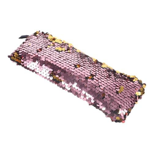 Gogogmee Glitzernde Kosmetiktasche mit Reißverschluss Tragbare Make Up Tasche aus Langlebigem Polyester Multifunktional für Kosmetik Ohrhörer Kabel Handlich für Damen Reisen und Alltag von Gogogmee