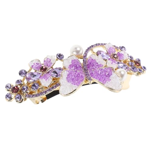 Gogogmee Glitzernder Strass Haarklammer Schmetterling Blumen Design Großer Ponytail Clip mit Sicherem Federverschluss Leichter Haarschmuck für Damen Frisuren bei Formellen und Gogogmee Glitzernder Strass Haarklammer Schmetterling Blumen Design Großer Ponytail Clip mit Sicherem Federverschluss Leichter Haarschmuck für Damen Frisuren bei Formellen und von Gogogmee
