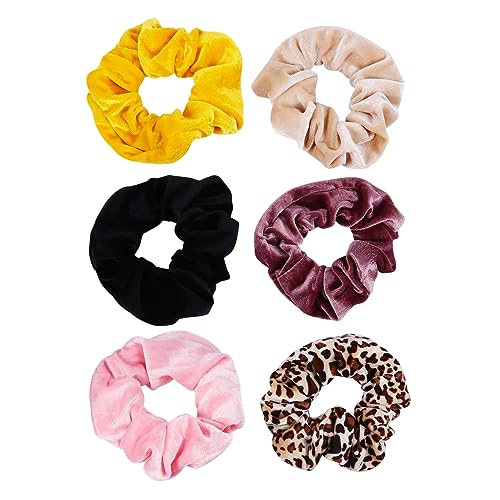 Gogogmee 6stücke Elastische Haargummis Aus Stoff Für Frauen Mädchen Haarseil Scrunchy Mit Moderater Spannung Für Pferdeschwanz Und Handgelenk von Gogogmee