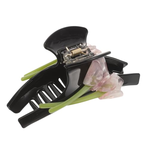 Gogogmee Große Haarklammer für Dickes Haar mit Blumenmotiv Dekorativer Doppelseitiger Klauenclip Eleganter Haarschmuck für Damen Vielseitig für Alltag Hochzeit und Festliche Anlässe von Gogogmee