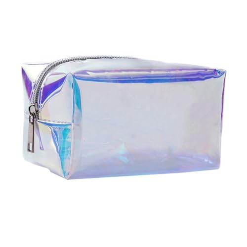 Gogogmee Große Kapazität Kosmetiktasche TPU Durchsichtig Schillernd Tragbar Reise Kulturbeutel für Damen Herren Outdoor Make Up Organizer Leicht Kompakt Vielseitig von Gogogmee