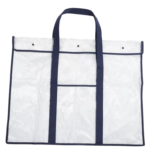Gogogmee Große Transparente PVC-zeichenbrett-Tasche mit Tragegriff Robuster Aufbewahrungsbeutel für Künstler Vielseitiger Organizer für Dokumente Poster und Malutensilien Leicht und von Gogogmee