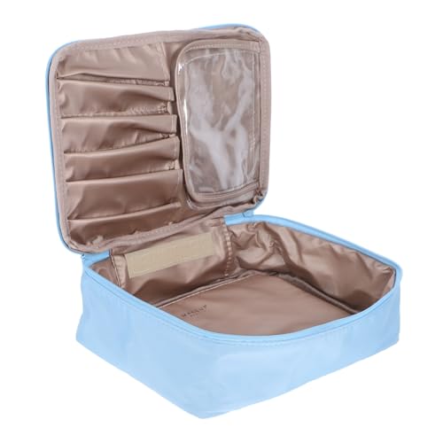 Gogogmee Große wasserdichte Kosmetiktasche mit Griff und Trennfach Großer Kapazität Reise Make Up Tasche für Damen Stilvolle und Leichte Kulturbeutel für Unterwegs Praktisches Organizer von Gogogmee