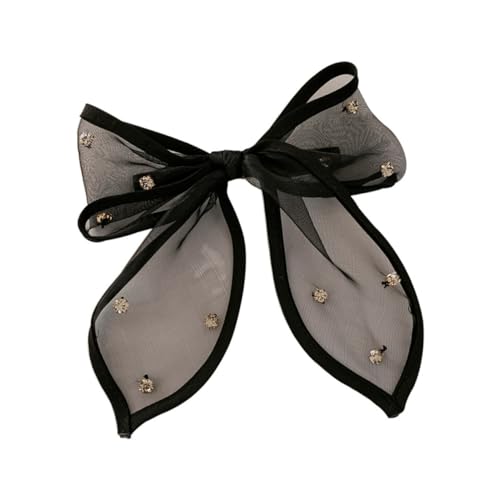 Gogogmee Spitze Haarschleife Clip Mit Strass Und Bowknot Haarspange Für Frauen Rückenhaar Haar-accessoire Für Partys Arbeit Reisen Und Täglichen Gebrauch von Gogogmee