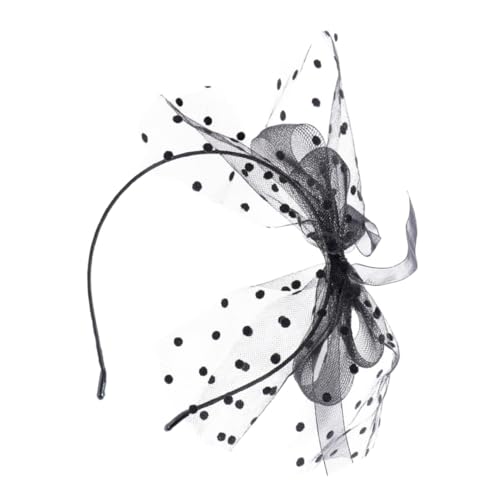 Gogogmee Großer Eleganter Haarschmuck Mit Netz-bow-design Für Für Partys Und Besondere Anlässe Schwarz von Gogogmee