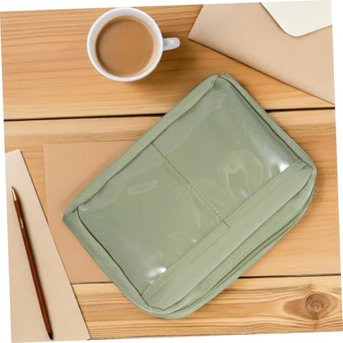 Gogogmee Großes Kapazitäts Federmäppchen Canvas Stiftetui mit Reißverschluss Geräumige Aufbewahrungstasche für Schule Büro Studenten Langlebiges Material Einfach zu Öffnen und Organisieren von Gogogmee