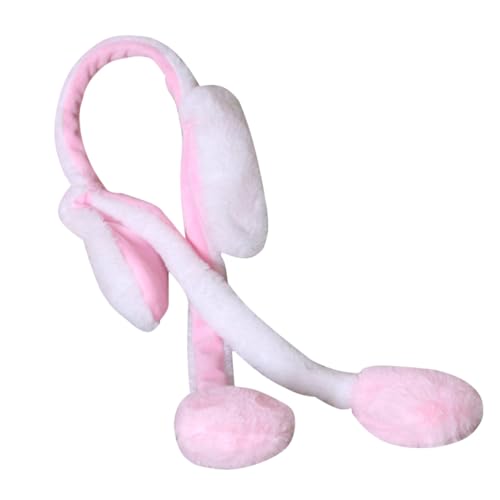 Gogogmee Plüsch Haarband Tierbewegungsohrhut Haarband mit Tierohren Plüschhasen cute accessories party haarreif Hüte ausgestopfter Hase Kopfbedeckung für Mädchen lustig Stirnband Schal von Gogogmee