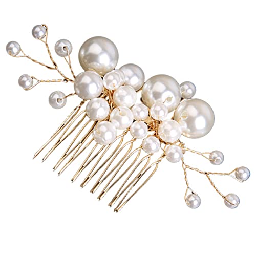 Gogogmee Haarkamm Mit Perlen Für Hochzeiten Und Brautschmuck Seitenkamm Für Frauen Und Mädchen Perlen-haaraccessoire Für Verschiedene Anlässe von Gogogmee