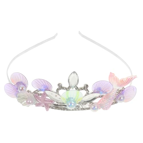 Gogogmee Haarkrone Meerestier-Kopfschmuck Partygeschenke für Meerjungfrauen Haarschmuck kinder krone Haarband Tiara Stirnband mit Krone für Mädchen einzigartige Stirnbänder von Gogogmee