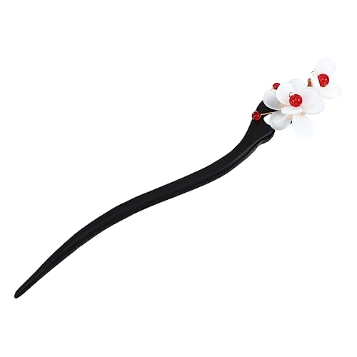 Gogogmee Vintage Chinesische Blumen Haarnadel Retro Haarstab Im Klassischen Stil Hanfu Kopfschmuck Für Partys Und Alltag Holz Haarspange Chinesische Haarstäbchen von Gogogmee