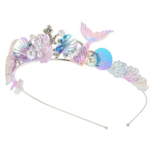 Gogogmee Muschel-haarband Für Meerjungfrauen-verkleidung Cosplay-kopfschmuck Mit Strasssteinen Haarreifen Für Halloween-party Karneval Und Aufführungen von Gogogmee