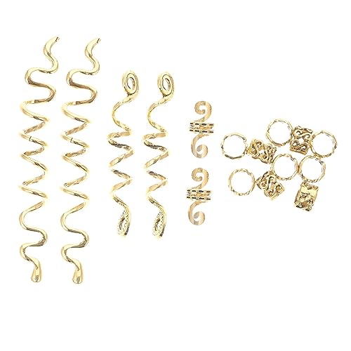 Gogogmee 16stücke Teiliges Haarringe Für Dreadlocks Dekorative Haarschmuck Accessoires Für Geflochtene Frisuren Leicht Zu Verwenden Und Schonend Für Haar von Gogogmee