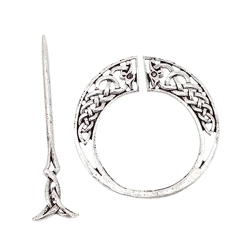 Gogogmee Keltischer Knoten Haarnadel Antike Knoten Haarspange Für Frauen Vintage Metallknoten Haarschmuck Metallknoten Haar Clips Pin Haarschmuck Im Ethno-stil von Gogogmee