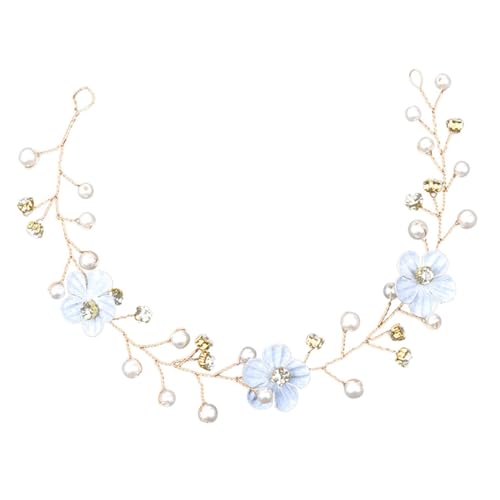 Gogogmee Braut Haarschmuck Haarkette Mit Kunstperlen Elegante Hochzeitsaccessoires Für Bräute Und Brautjungfern Für Besondere Anlässe Und Feierlichkeiten von Gogogmee