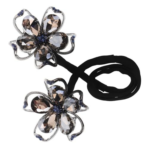 Gogogmee Haarschmuck Thermal- Haarteil Donuts Lockenstab Dutt Haarmacher Eisstockschießen Dutt-haargummi Föhnbürste Pro Haarnetze Für Dutts Kind Platz Pferdeschwanz Ring Black Legierung von Gogogmee