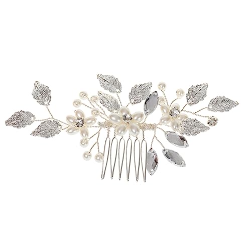 Gogogmee Braut Haarschmuck Mit Perlen Und Strasssteinen Eleganter Silberner Haarkamm Für Hochzeiten Und Besondere Anlässe Perfektes Accessoire Für Bräute Und Brautjungfern von Gogogmee