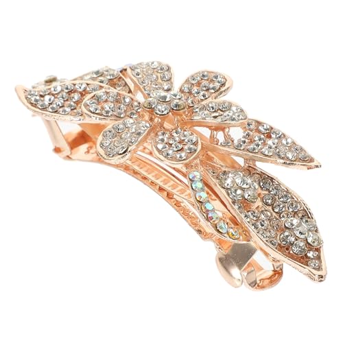Gogogmee Blumen-haarclip Mit Strass Frühlings-haarspange Für Damen Elegantes Haaraccessoire Für Hochzeiten Partys Und Alltag Vielseitige Haardekoration von Gogogmee