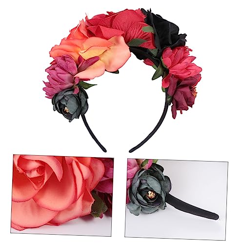 Gogogmee E Rosenblumen-stirnband Modisches Stirnband Für Damen Halloween-party Haar-accessoires Gogogmee E Rosenblumen-stirnband Modisches Stirnband Für Damen Halloween-party Haar-accessoires von Gogogmee
