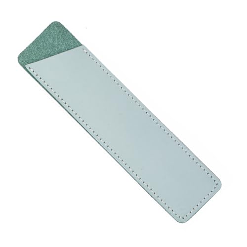 Gogogmee Handgefertigte Grüne Leder Stifteetui Vintage Federmäppchen Stiftschutz Tasche für Schule Büro von Gogogmee
