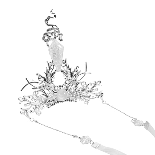 Gogogmee Chinesische Haarkrone Für Männer Mit Abnehmbaren Bändern Und Haarnadel Robuste Legierung Traditionelles Haar-accessoire Für Kulturelle Anlässe von Gogogmee