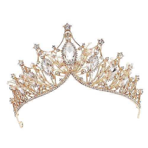 Gogogmee Hochzeitskrone Für Damen Elegantes Strassdesign Haarschmuck Für Braut Für Hochzeiten Abschlussbälle Und Besondere Anlässe Leicht Und Komfortabel Zu Tragen von Gogogmee